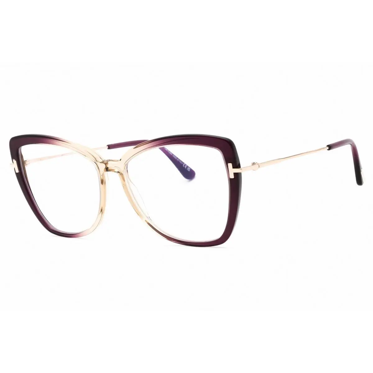 Tom Ford FT5882B-083-55 Eyeglasses Frame Size 55mm 15mm 135mm Violet Women 8892