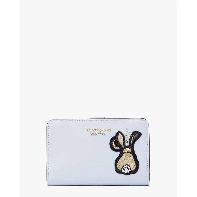 Bun Bun 3D Bunny Compact Wallet Hydrangea Blue Easter by Kate Spade