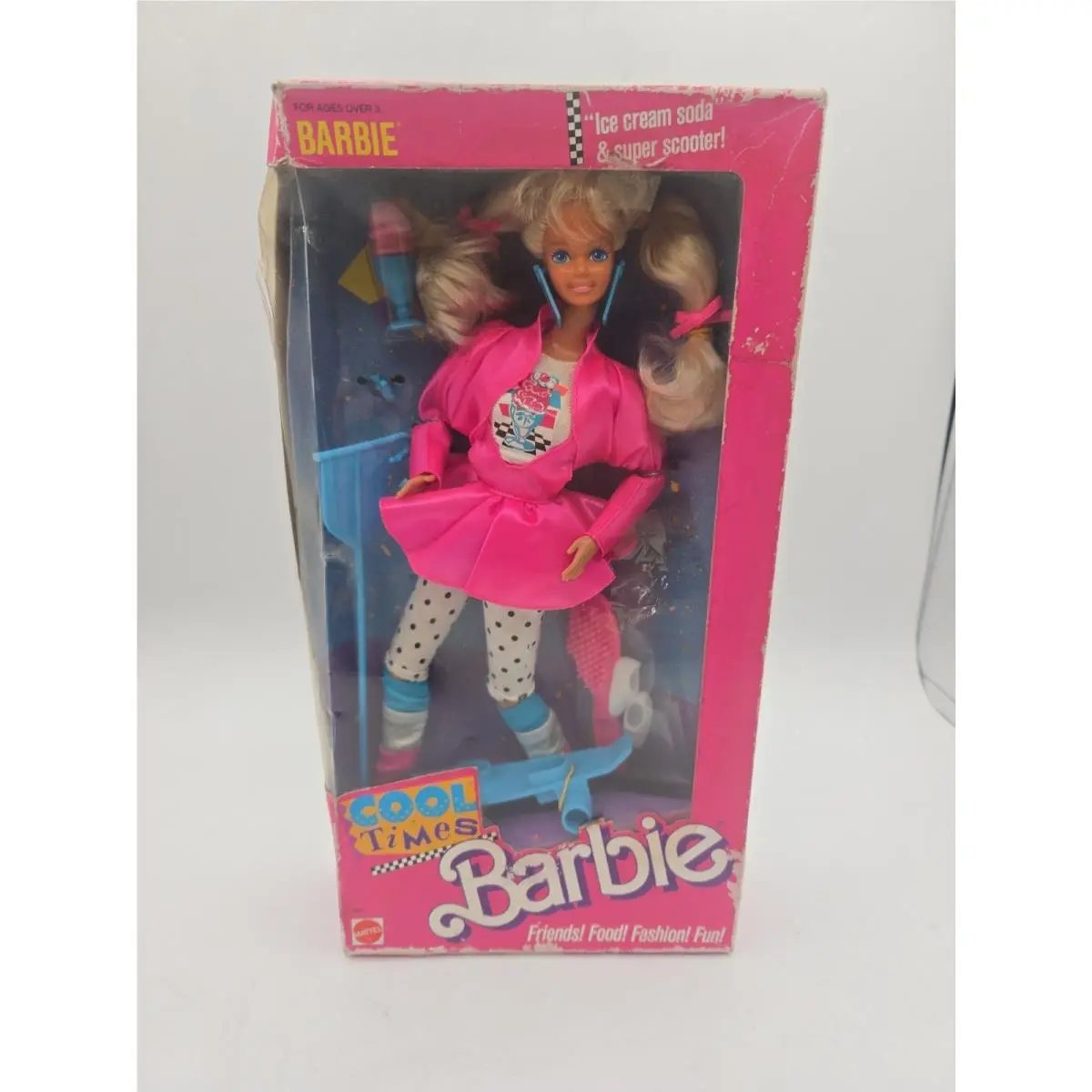 Vintage 1988 Cool Times Barbie Doll Mattel 3022 11.5 Blonde Ring Earrings