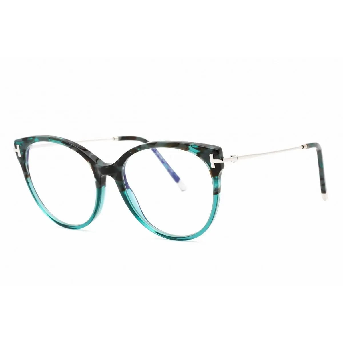 Tom Ford FT5770B-056-54 Eyeglasses Frame Size 54mm 17mm 140mm Teal Havana Women