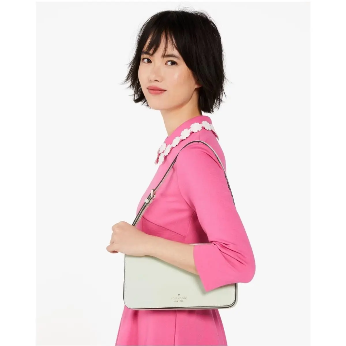 Staci Pistachio Green Medium Flap Shoulder Bag by Kate Spade