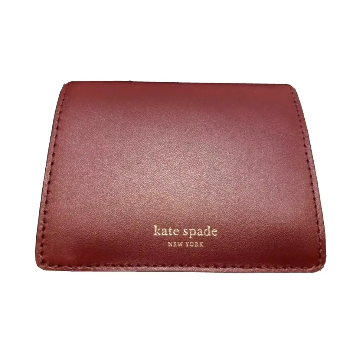 New York Wallet - Nadine Small Bifold Leather Wallet-cherrywood by Kate Spade