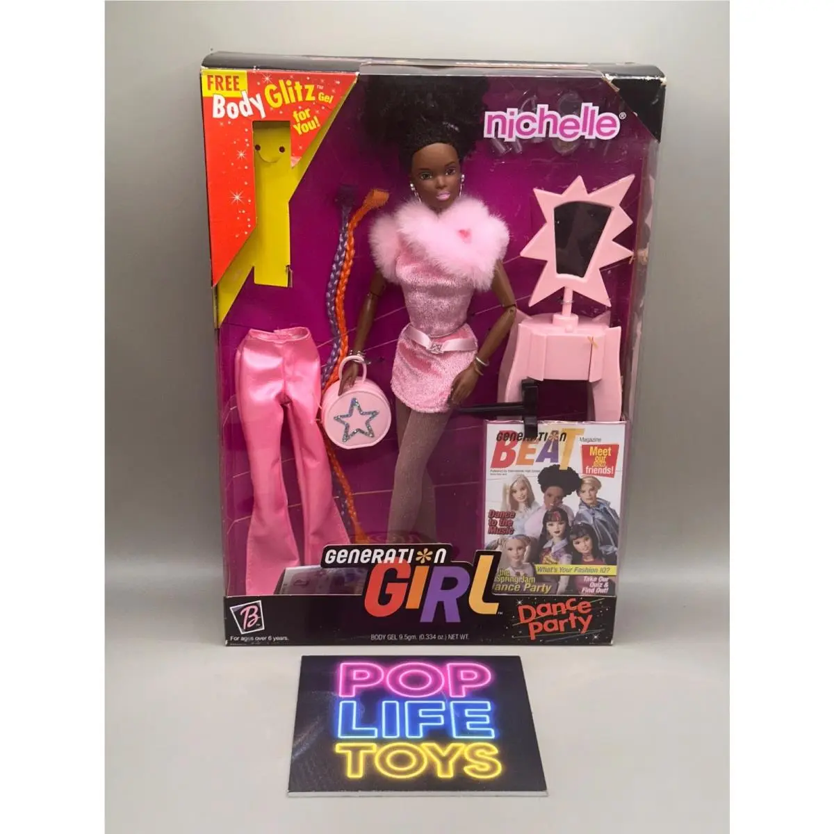 Vintage 1999 Mattel Barbie Generation Girl “dance Party Nichelle” 25767 Nrfb