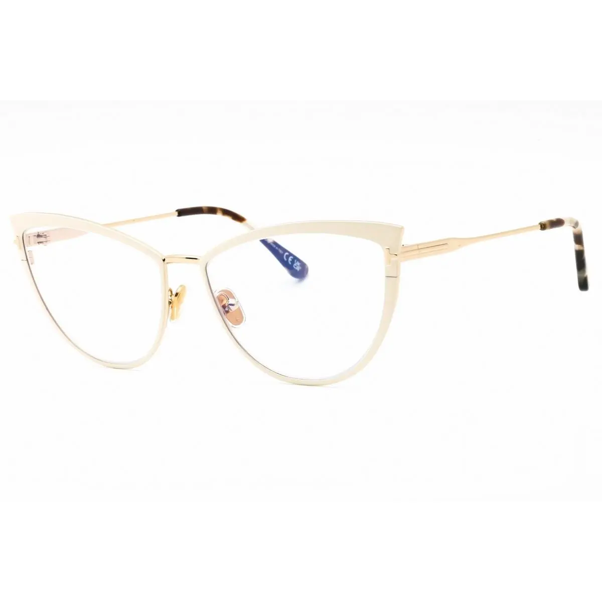 Tom Ford FT5877B-025-56 Eyeglasses Frame Size 56mm 15mm 140mm Ivory Women 88921