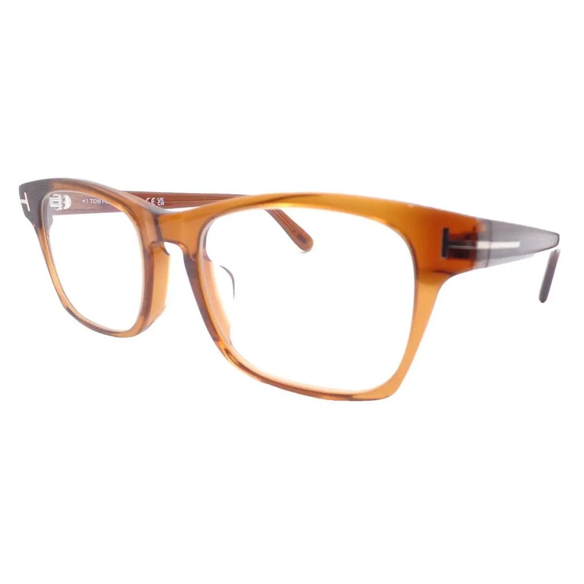 Tom Ford TF 6150 D B Transparent Brown 048 55mm Blue Block Frames