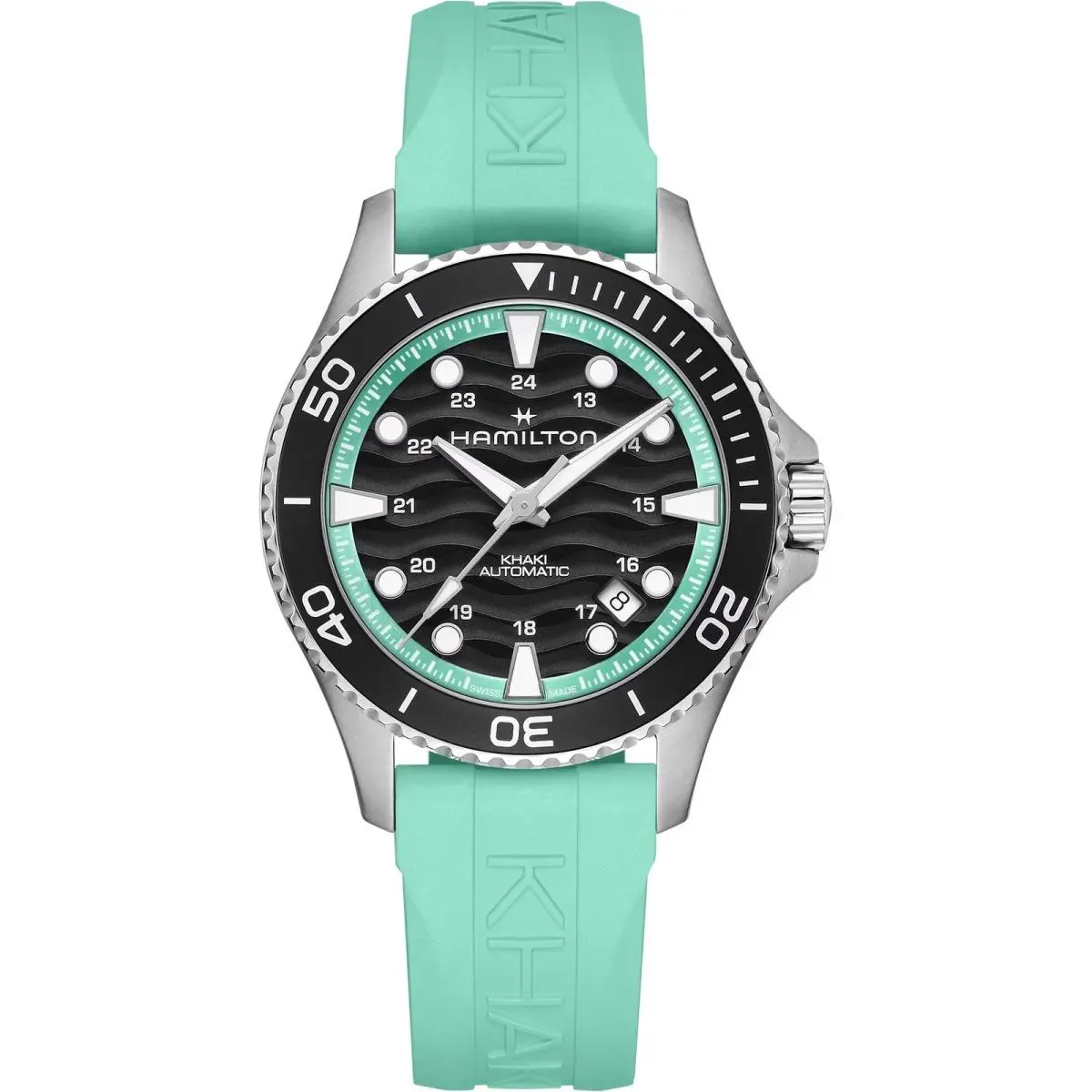 Khaki Navy Scuba Auto Black Dial Watch H82415331 by Hamilton