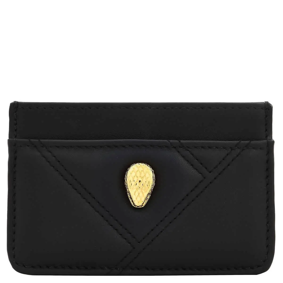 Serpenti Cabochon Leather Card Case 292260 by Bvlgari