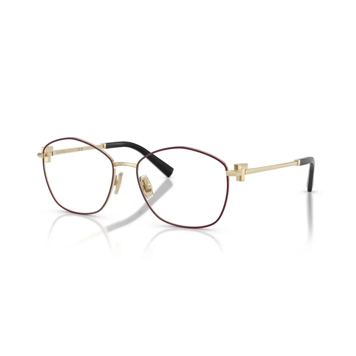 Tiffany TF 1174 Burgundy On Pale Gold 6180 Eyeglasses