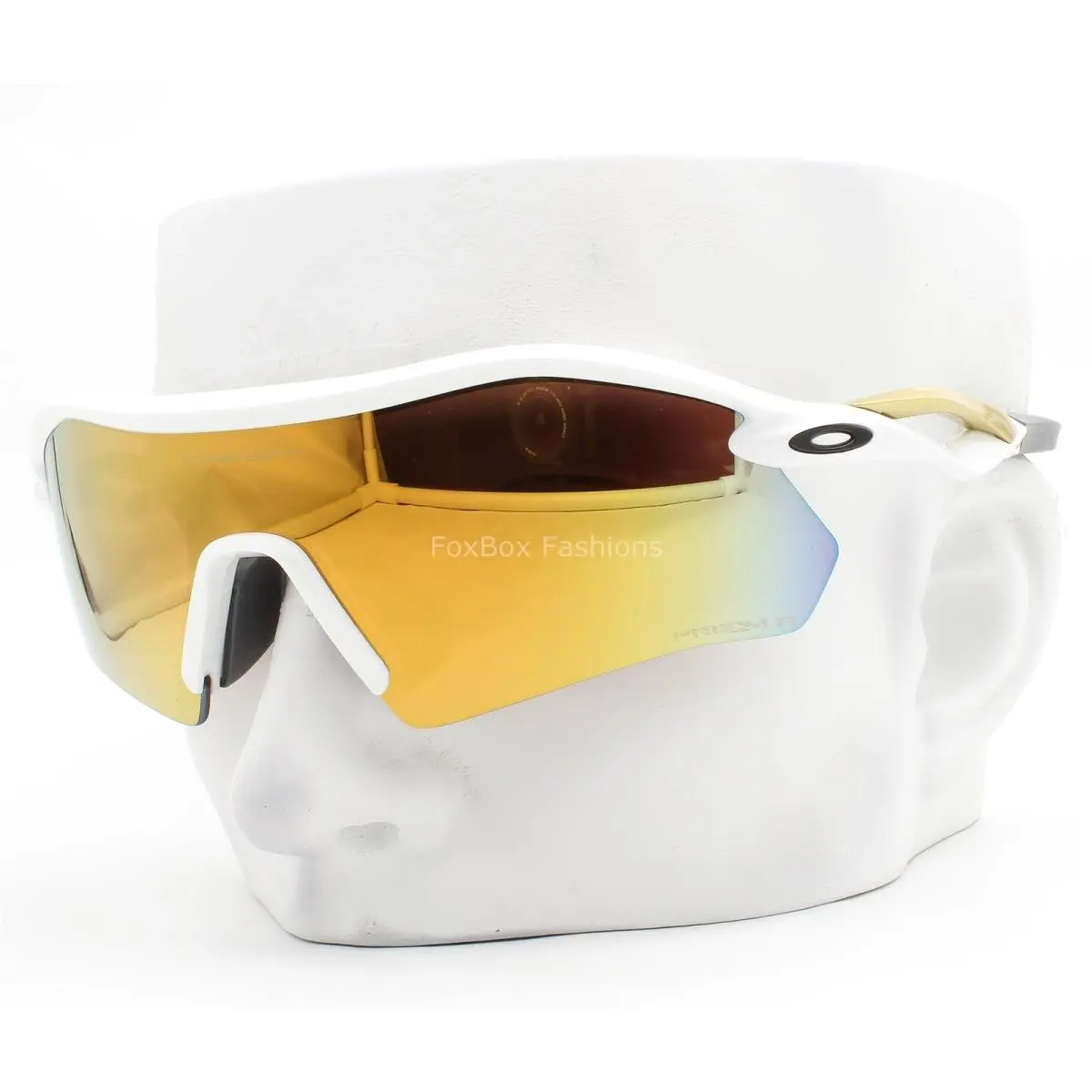 Radar Plate Sunglasses Polished White Prizm 24K Polarized OO9495D-0536 by Oakley