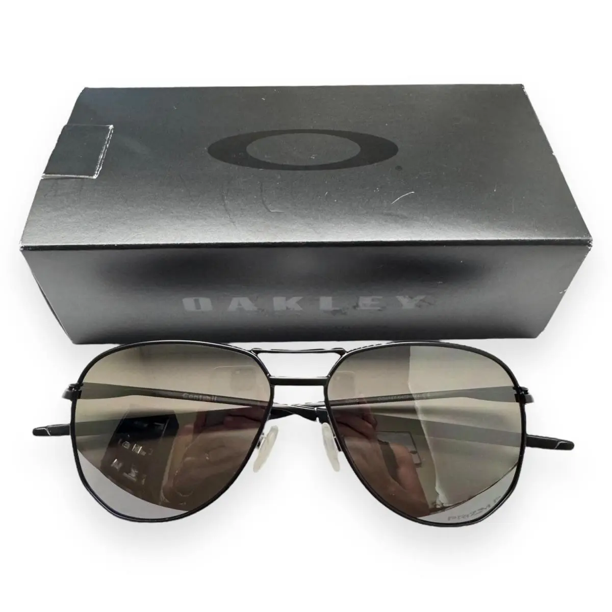 Contrail Sunglasses OO4147-0457 Satin Black Prizm Black Polarized W/pouch by Oakley