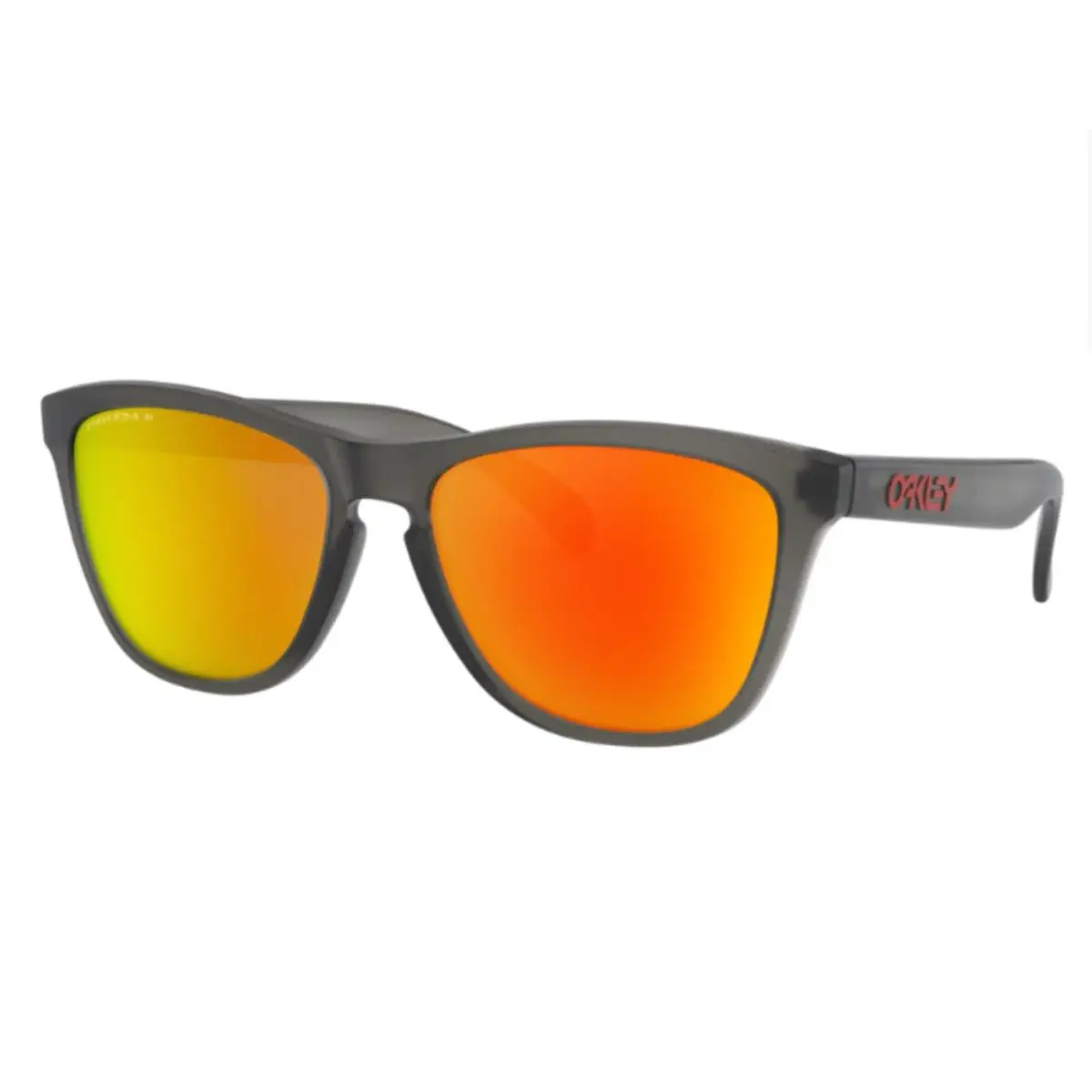 Frogskins Matte Grey Smoke l Prizm Ruby Polarized Lens OO9013-F8 by Oakley