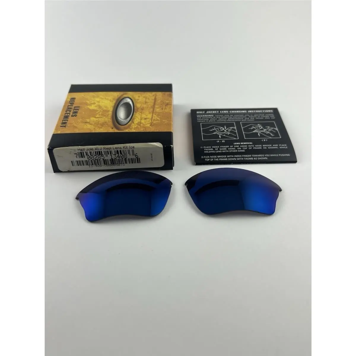 Half Jacket 1.0 Ice Iridium Xlj Replacement Lenses+box 13-408 Rare by Oakley