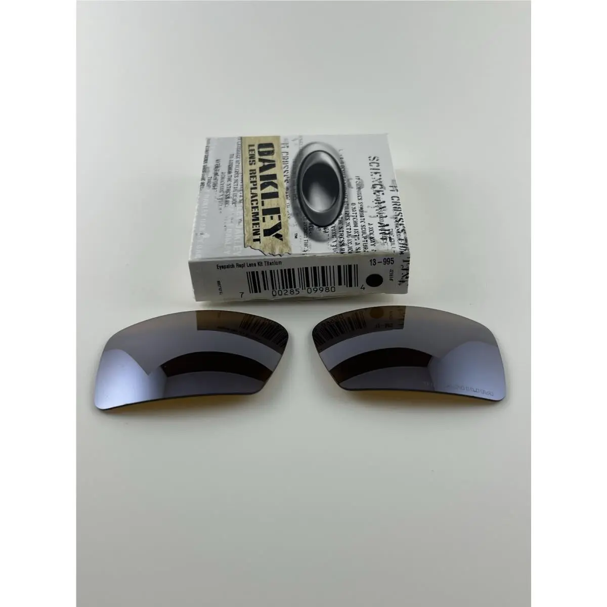 Eye Patch 1.0 2.0 Titanium Iridium Replacement Lenses+box 13-995 Rare by Oakley