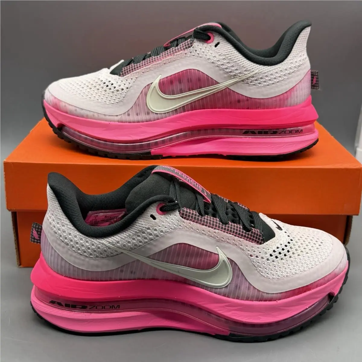 Nike Air Zoom Pegasus Premium Women’s 5 Hot Pink White Black Running Shoes