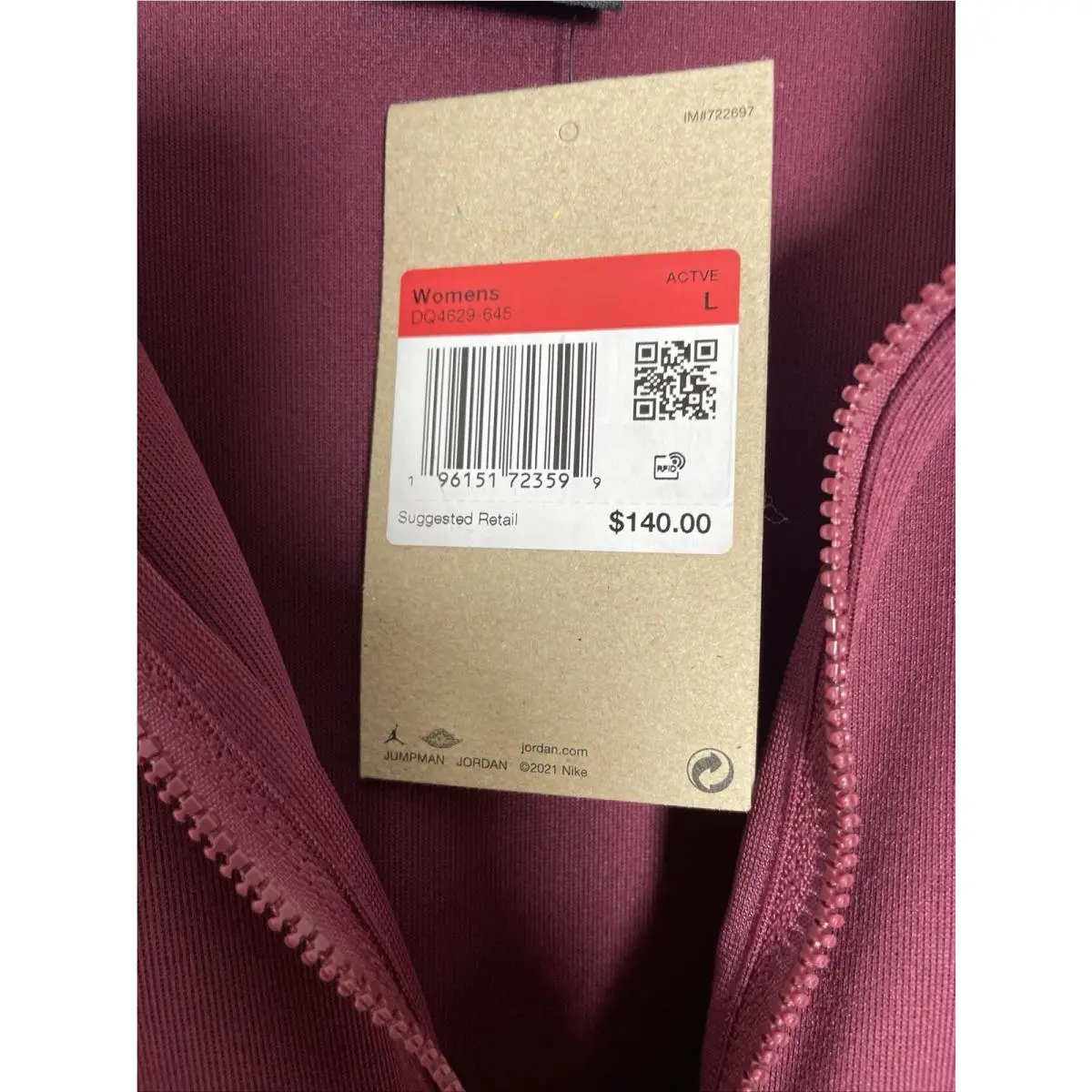 Nike clothing - DQ4629-645 - DQ4629-645 - Deep Red (UPC: 0196151723599) 6