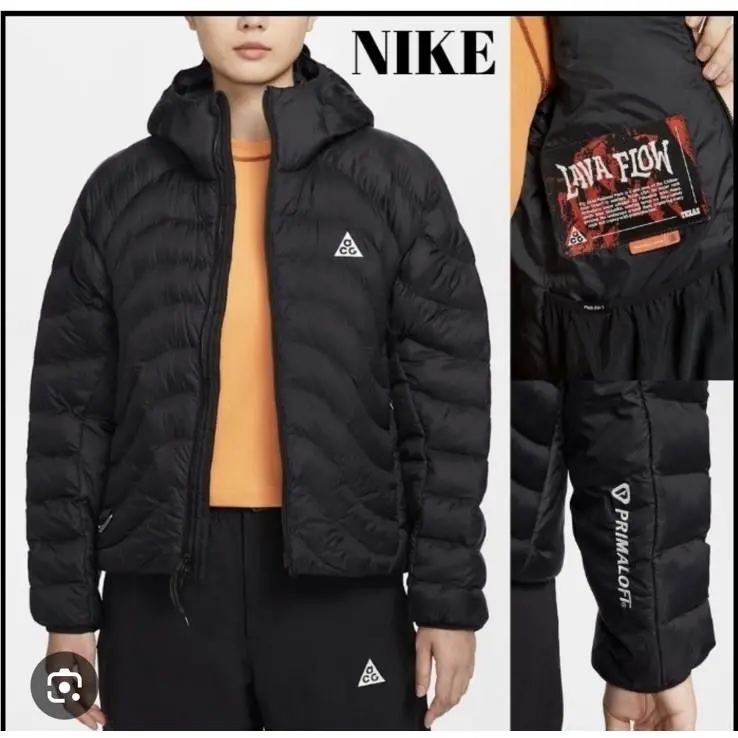 Acg Lava Flow Therma-fit Adv Jacket Women L Black HM9963-010 Primaloft by Nike