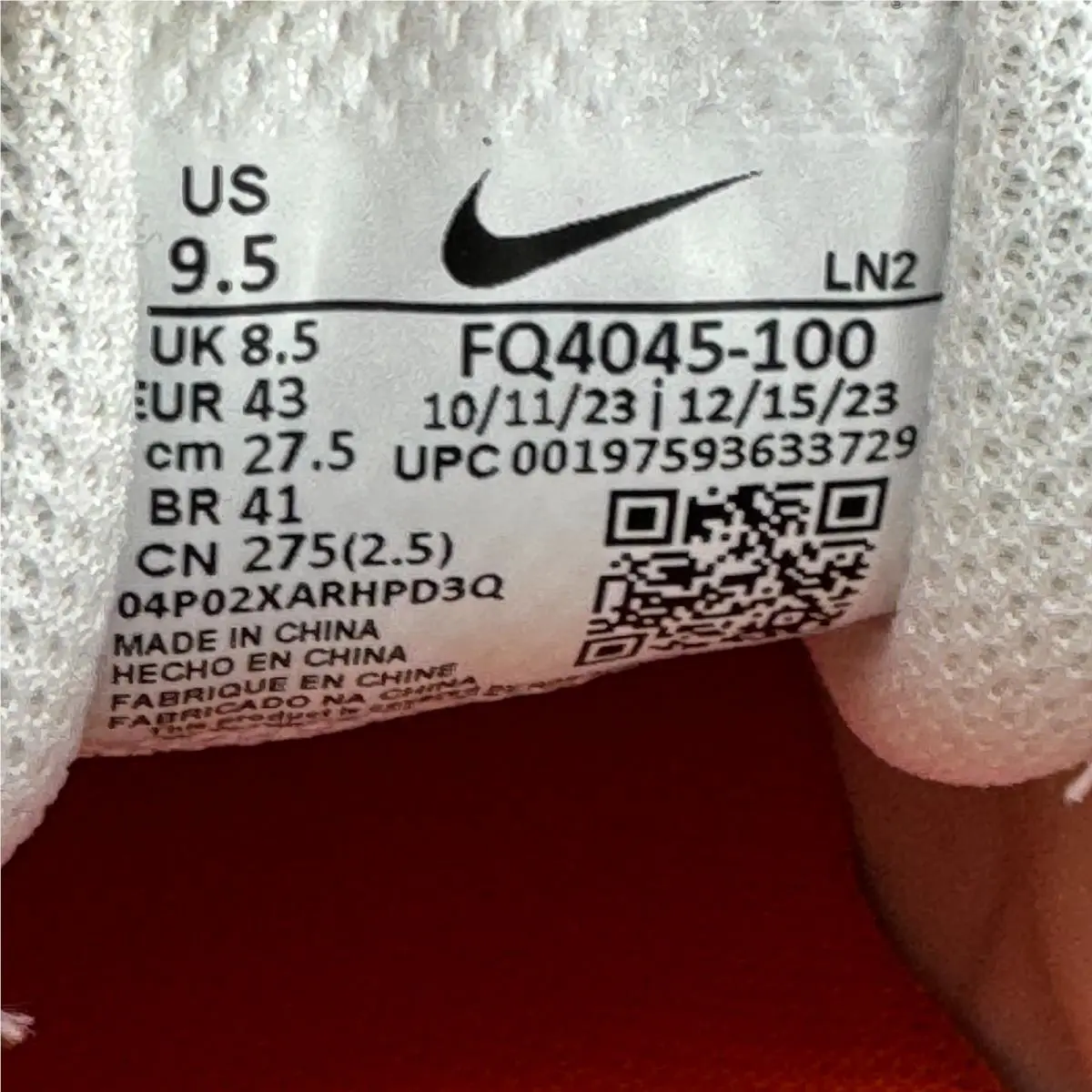 Nike shoes - Nike Vapor Edge - Vapor Edge - FQ4045-100 - Orange 6
