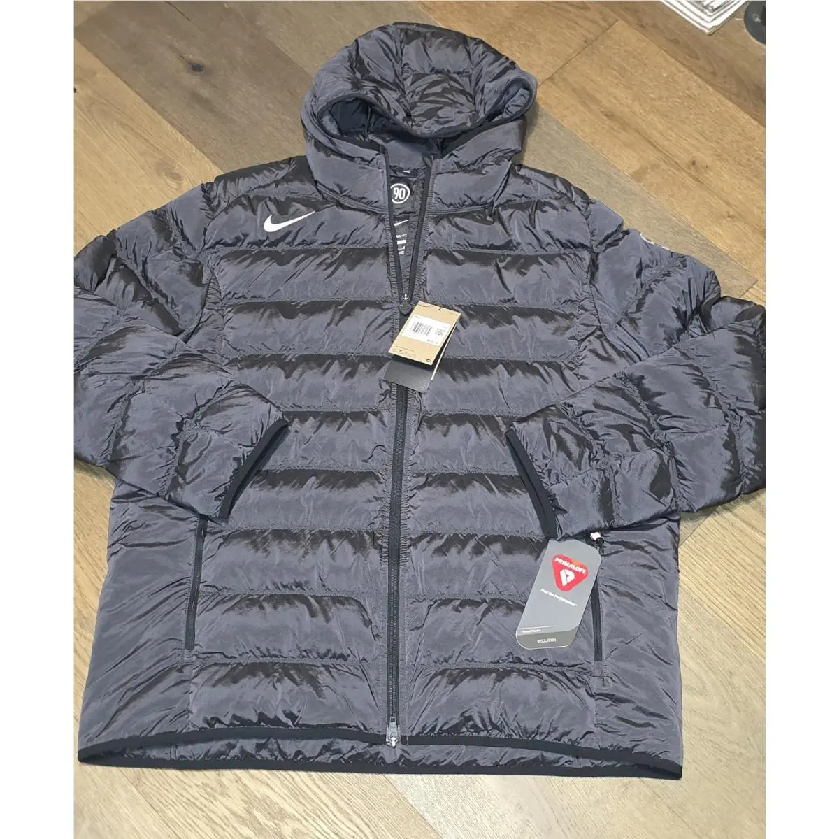 Nike clothing - Nike Total 90 Therma-FIT Soccer Puffer Jacket - HV3507043 - Black (UPC: 198484321329) 2