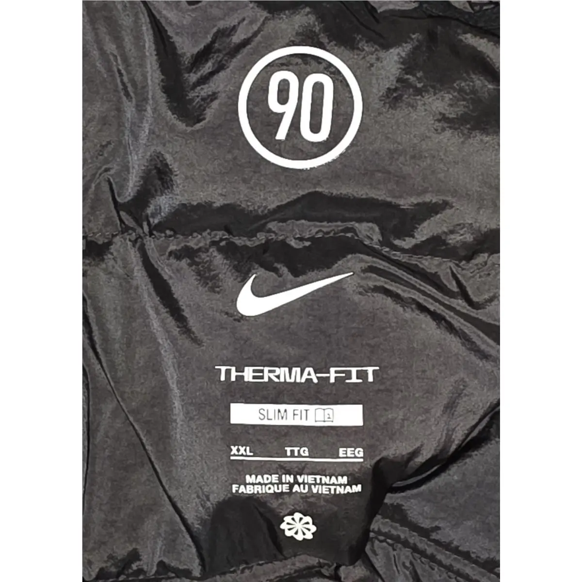Nike clothing - Nike Total 90 Therma-FIT Soccer Puffer Jacket - HV3507043 - Black (UPC: 198484321329) 4