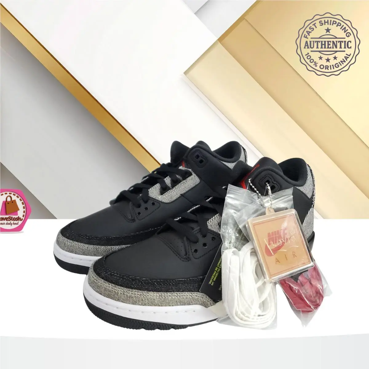 Nike shoes - Air Jordan 3 - Air - IR0914-400 - Black 2