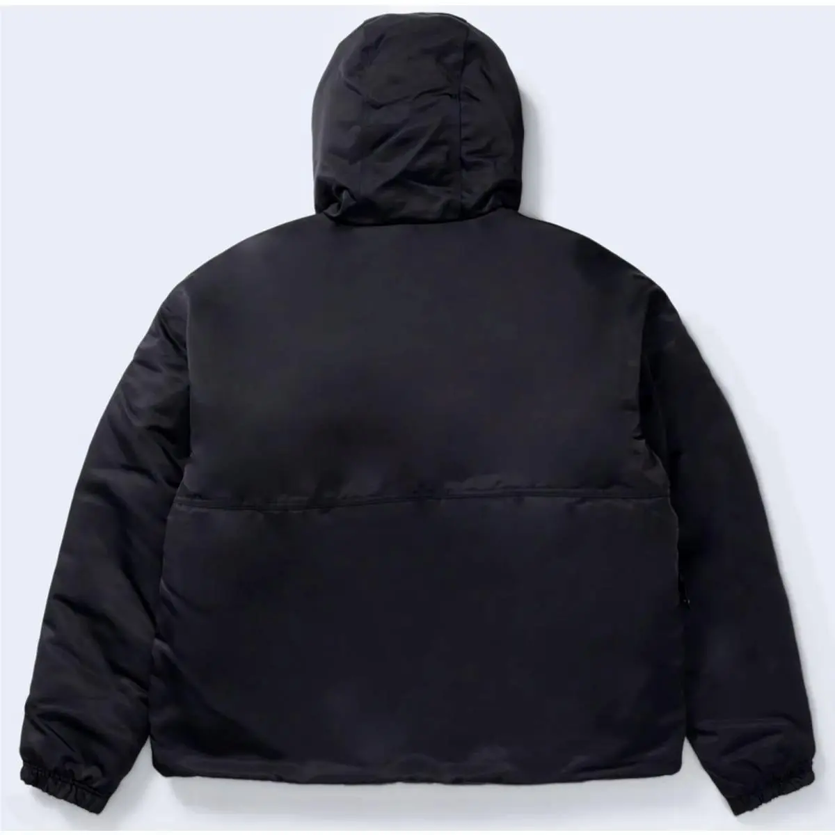 Nike clothing - Nike Solo Swoosh Satin 1/2 Zip Pullover Anorak - DR0839 - Black 19