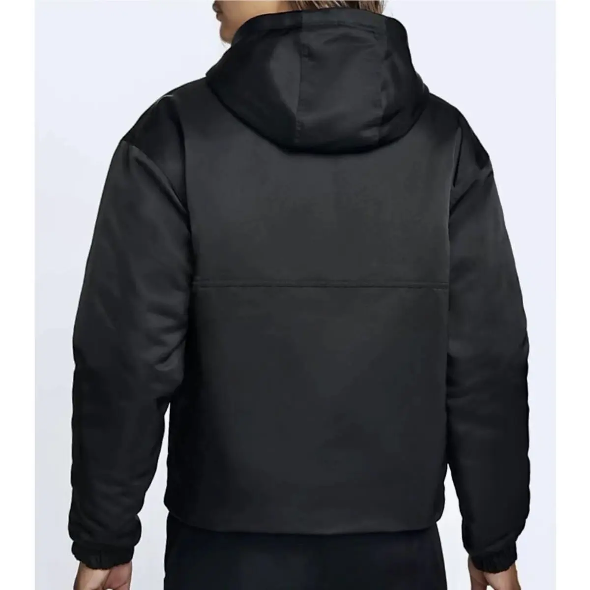 Nike clothing - Nike Solo Swoosh Satin 1/2 Zip Pullover Anorak - DR0839 - Black 20