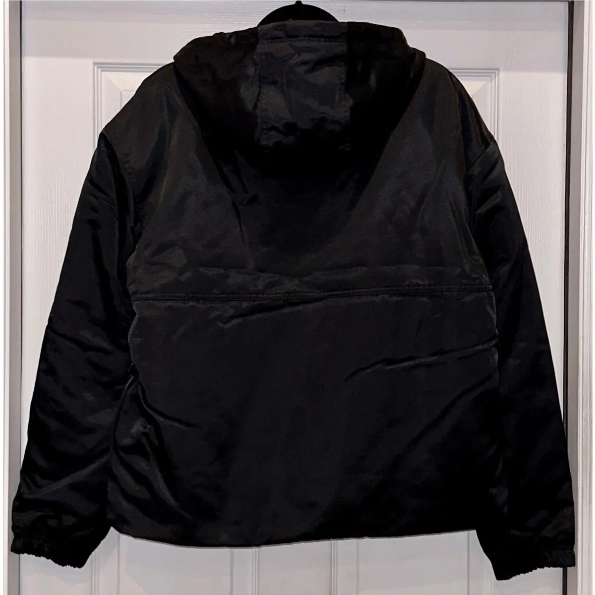 Nike clothing - Nike Solo Swoosh Satin 1/2 Zip Pullover Anorak - DR0839 - Black 23
