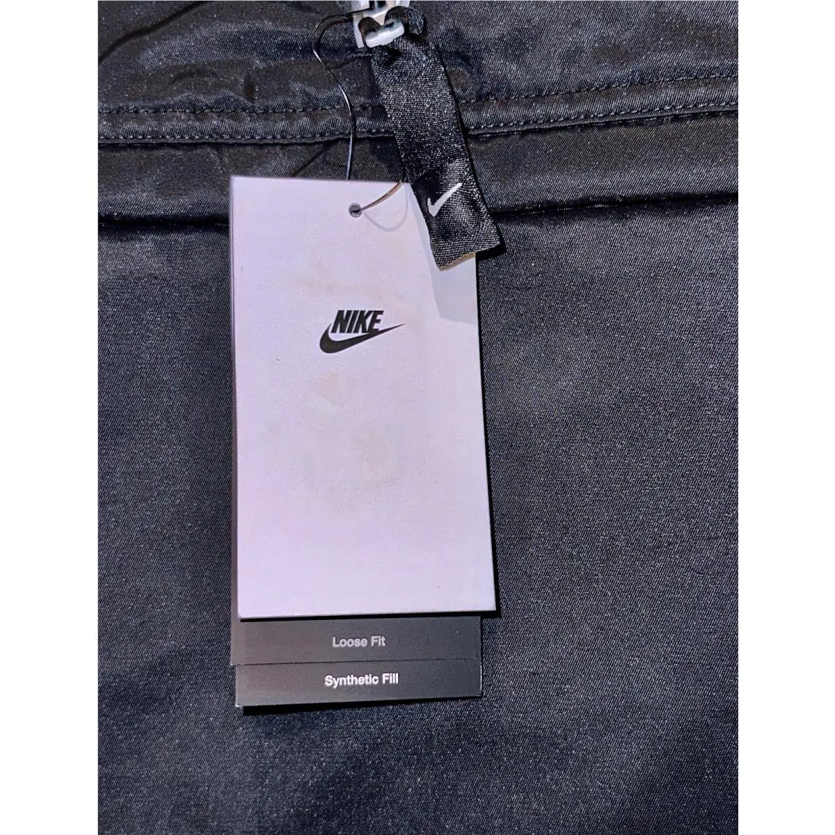 Nike clothing - Nike Solo Swoosh Satin 1/2 Zip Pullover Anorak - DR0839 - Black 25
