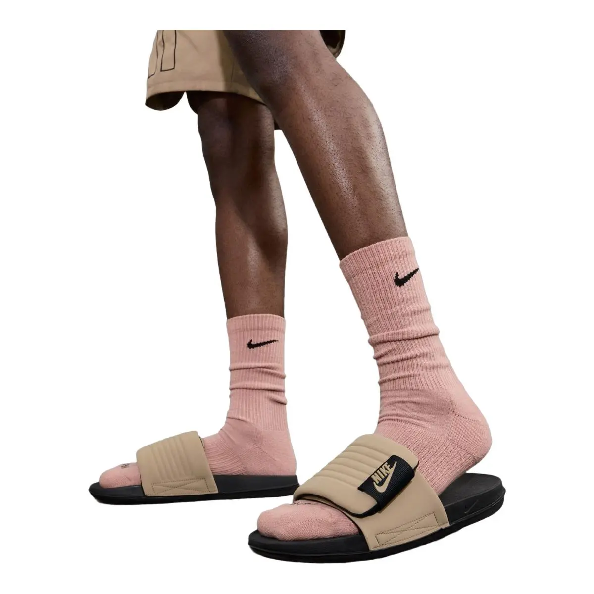 Nike shoes - NIKE Offcourt Adjust - Offcourt Adjust - DQ9624-004 - Black/Khaki/Black 5