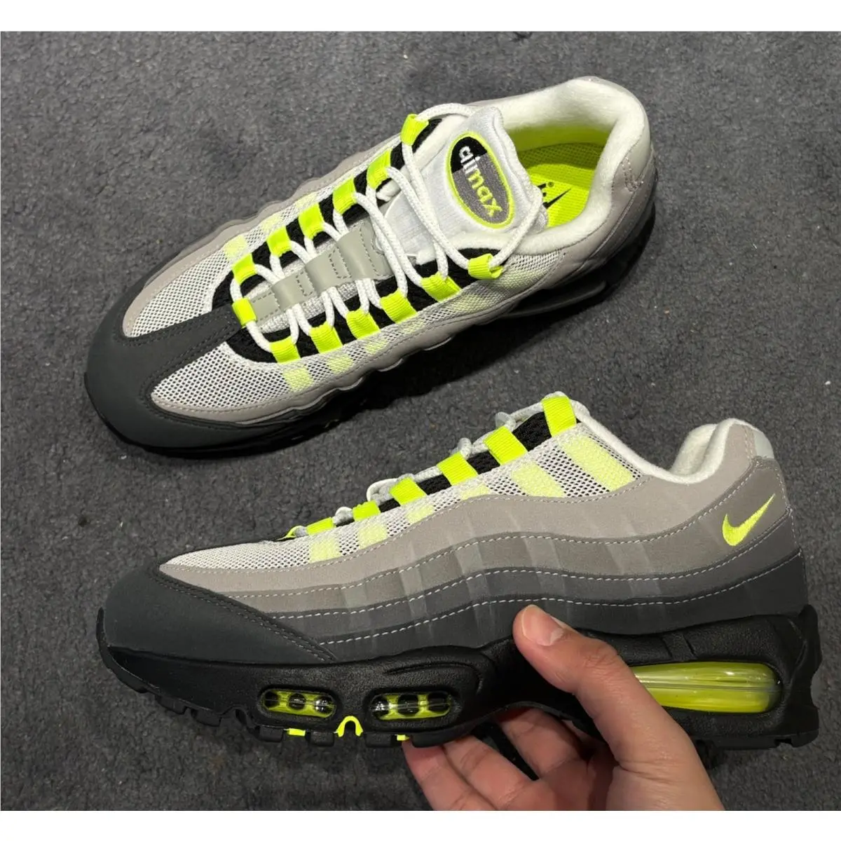 Nike shoes - Nike Air Max 95 - Air Max - HM4740 001 - Green/Grey 5