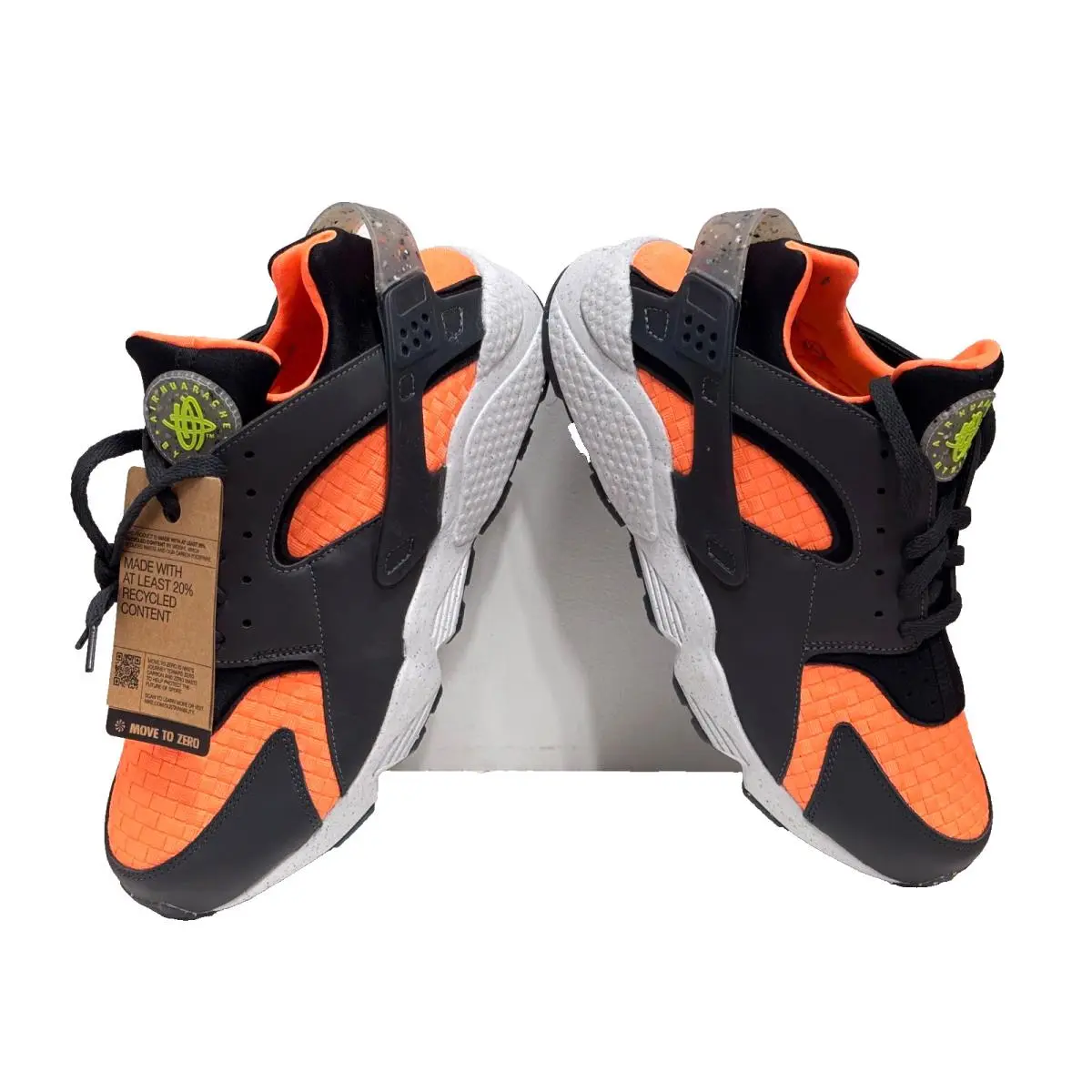Nike shoes - NIKE AIR HUARACHE CRATER PRM - DQ5013-001 - ANTHRACITE/BLACK-ATOMIC ORANGE 8