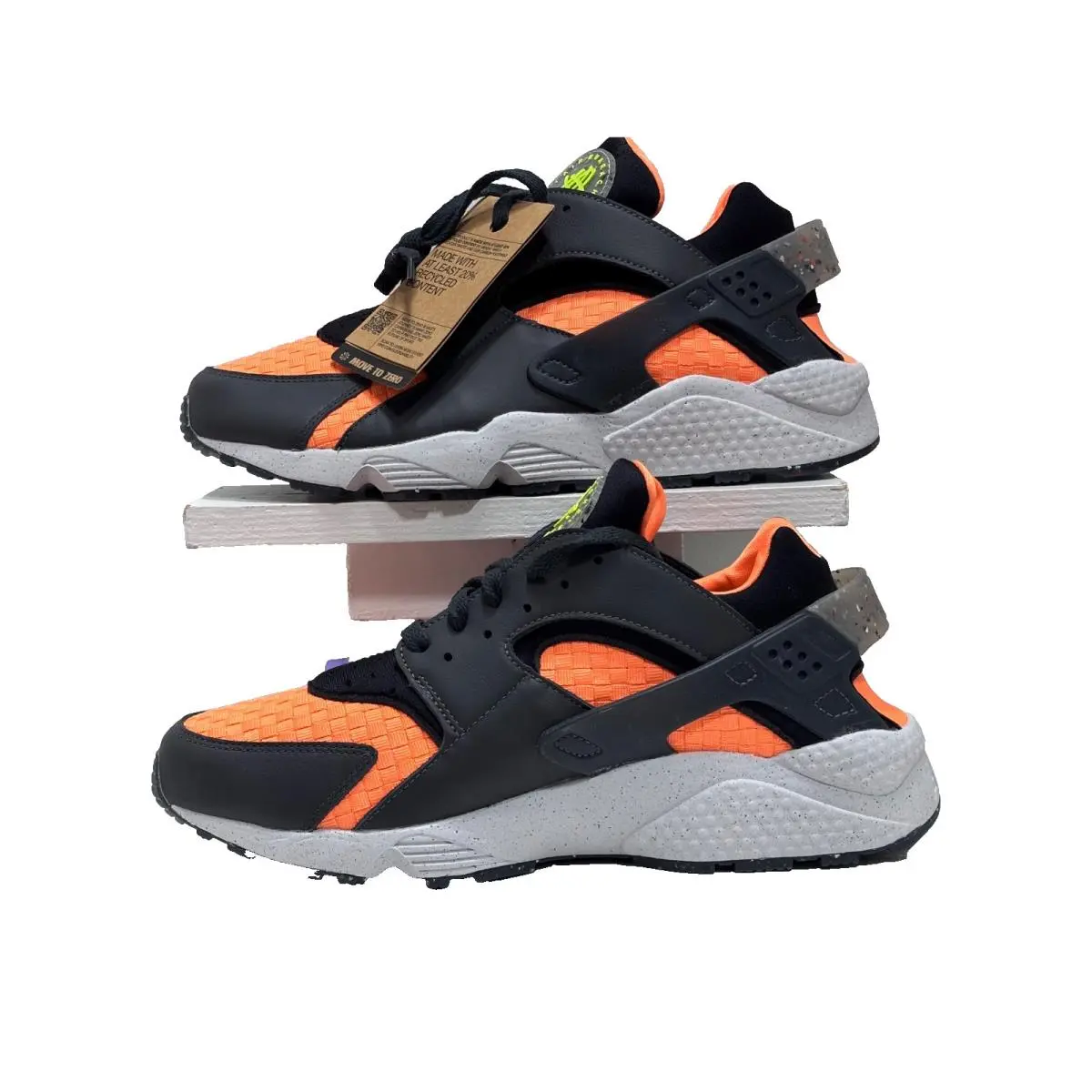 Nike shoes - NIKE AIR HUARACHE CRATER PRM - DQ5013-001 - ANTHRACITE/BLACK-ATOMIC ORANGE 1