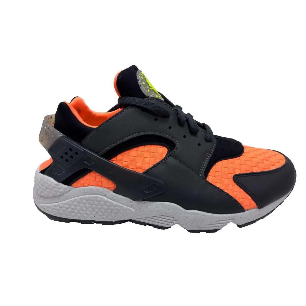 Nike shoes - NIKE AIR HUARACHE CRATER PRM - DQ5013-001 - ANTHRACITE/BLACK-ATOMIC ORANGE 4