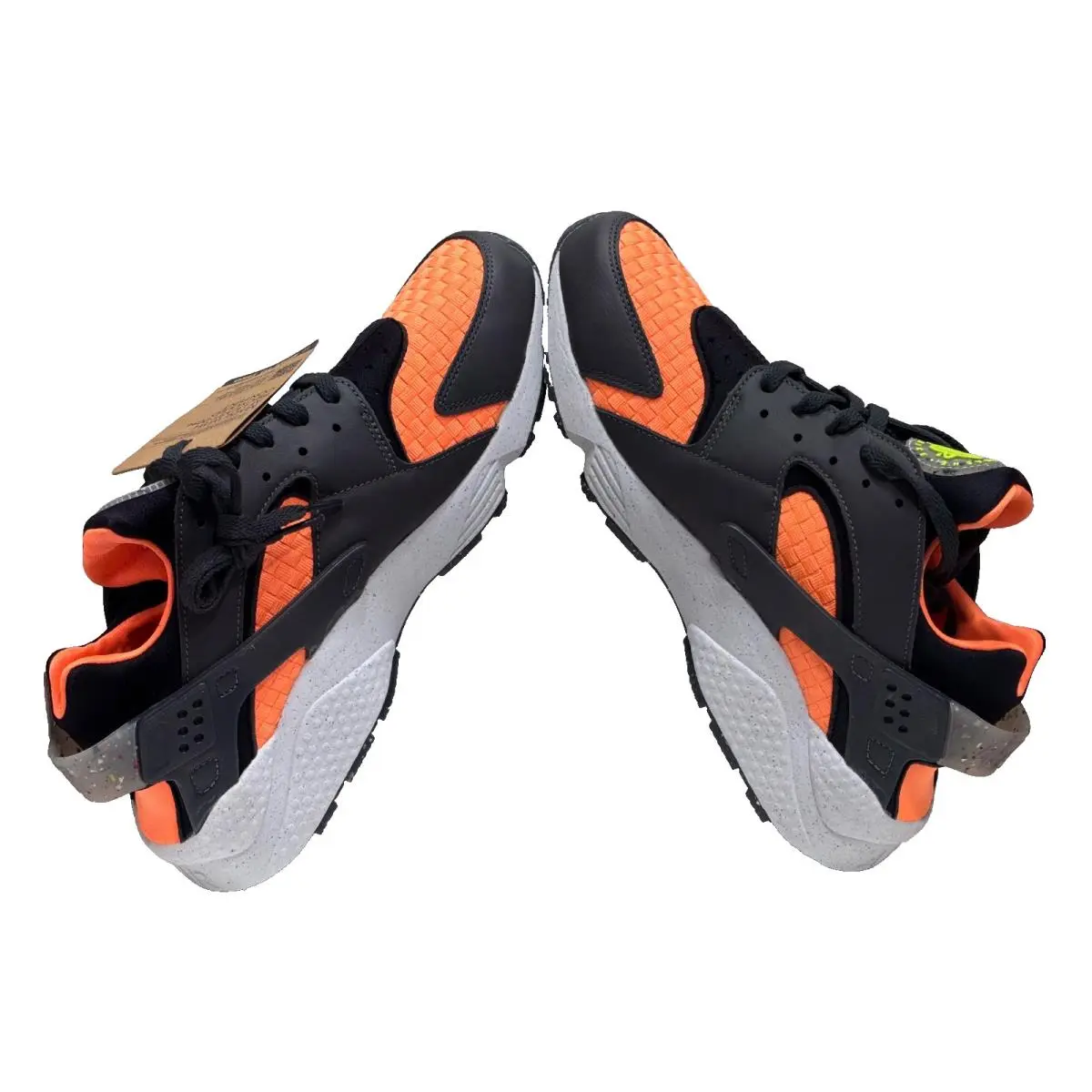 Nike shoes - NIKE AIR HUARACHE CRATER PRM - DQ5013-001 - ANTHRACITE/BLACK-ATOMIC ORANGE 7