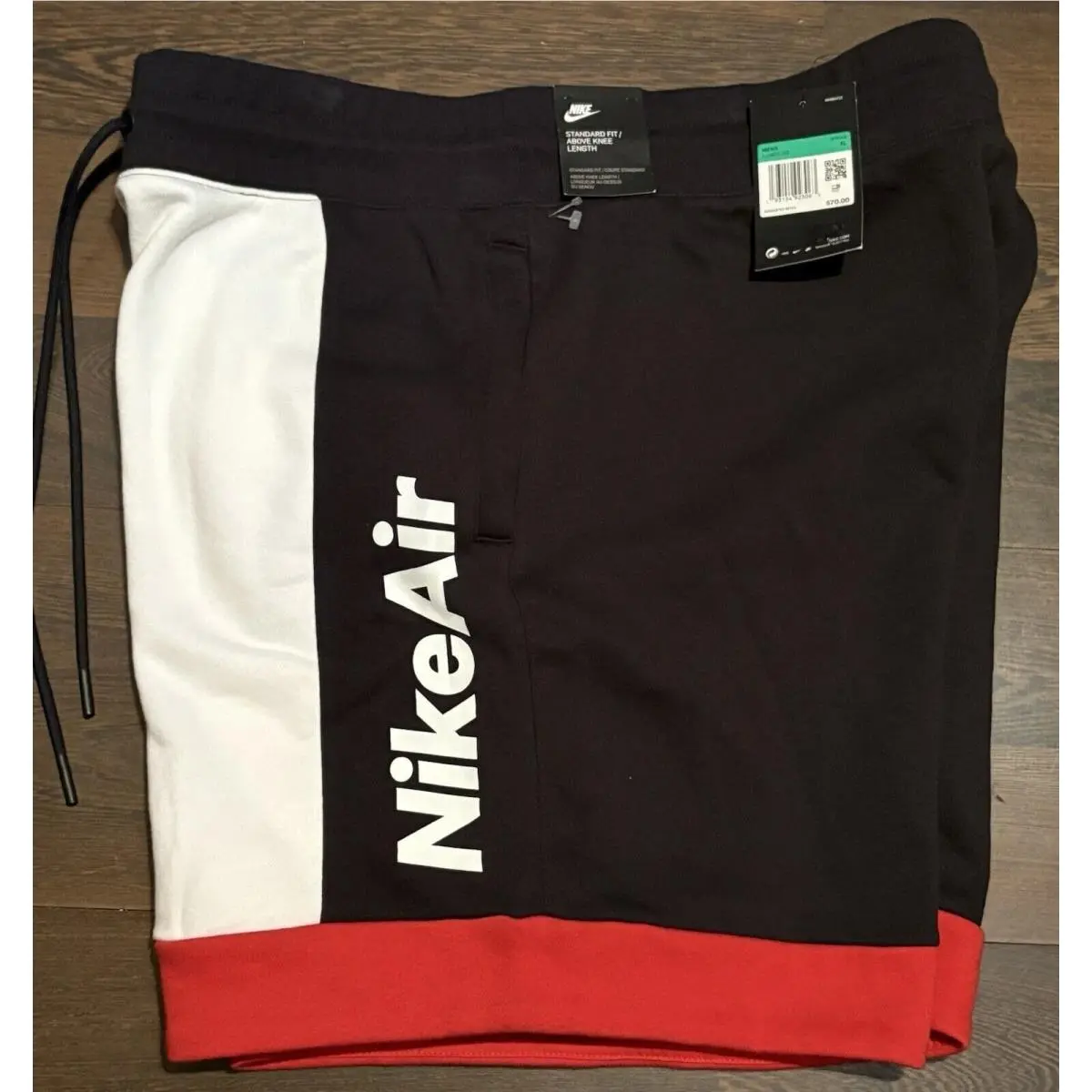 Nike Air Nsw Sportswear Fleece Shorts Red White Blk GreenCJ4832-101 Men’s Sz XL