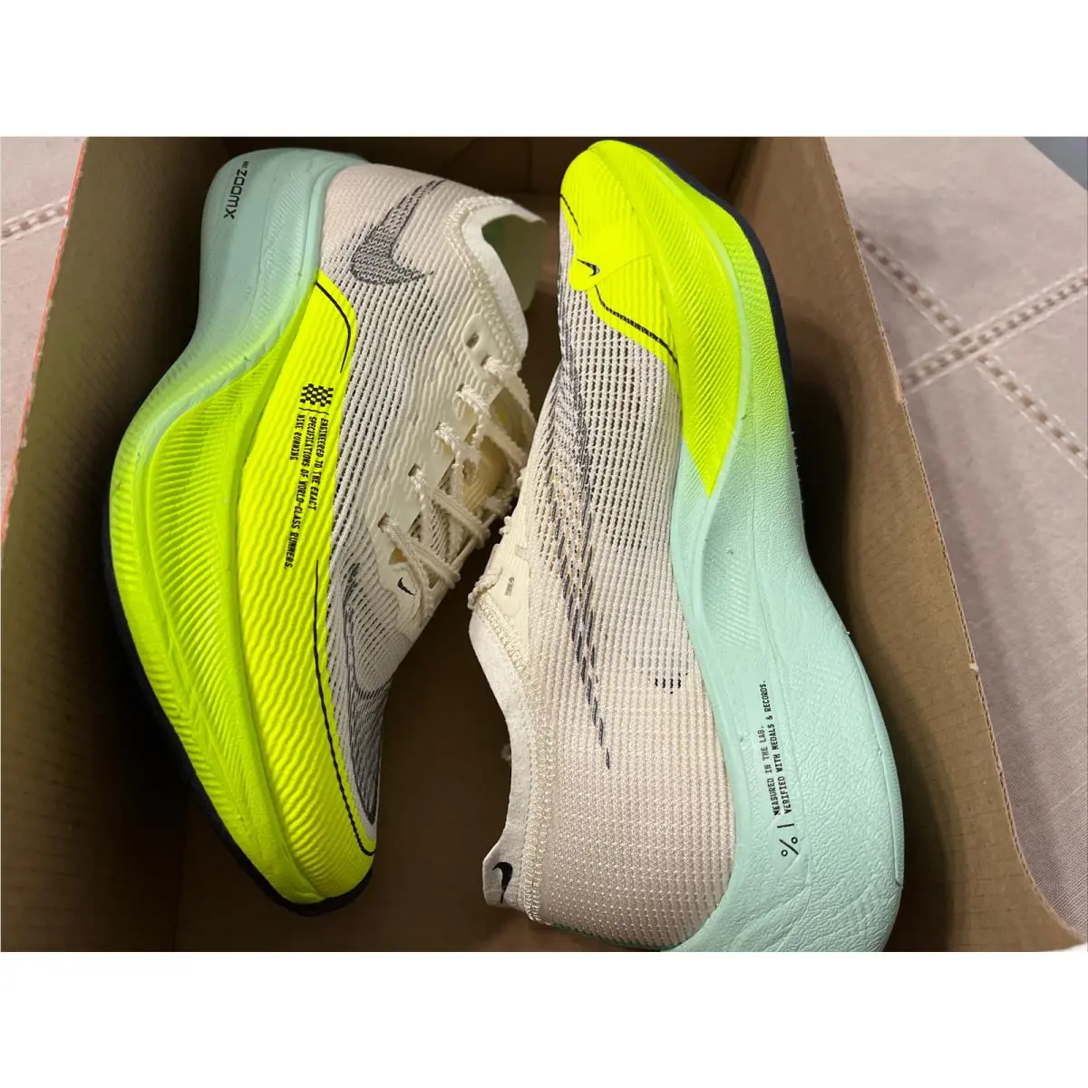 Nike shoes - Nike ZoomX Vaporfly Next - ZoomX Vaporfly Next - DV9431 100 - Coconut Milk Cave Purple 10