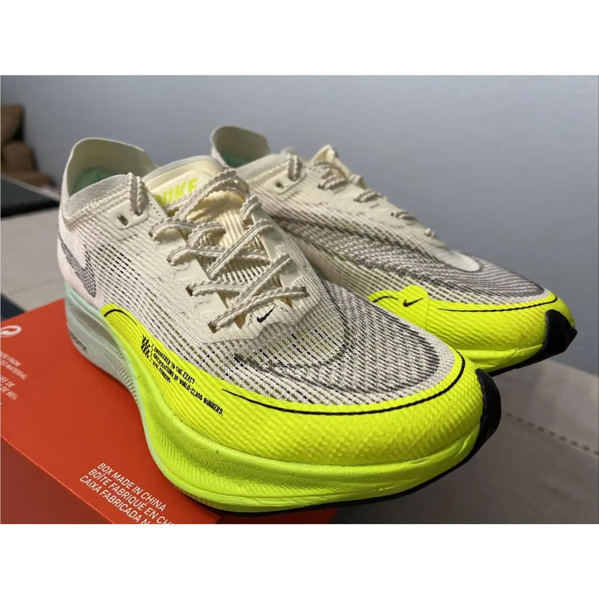 Nike shoes - Nike ZoomX Vaporfly Next - ZoomX Vaporfly Next - DV9431 100 - Coconut Milk Cave Purple 4
