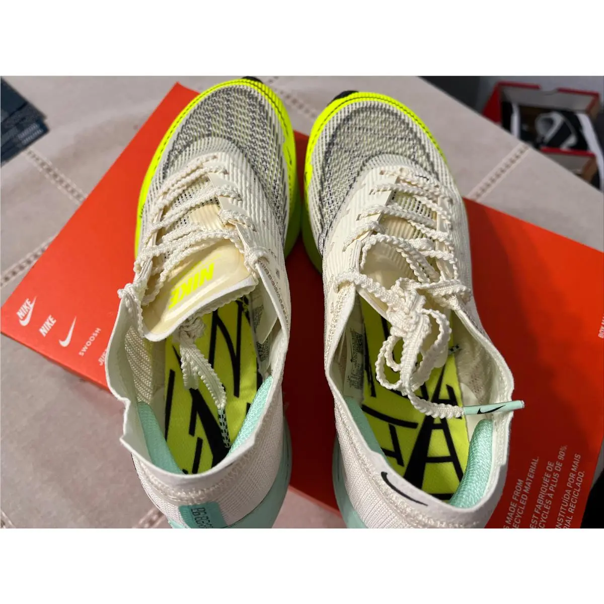 Nike shoes - Nike ZoomX Vaporfly Next - ZoomX Vaporfly Next - DV9431 100 - Coconut Milk Cave Purple 6