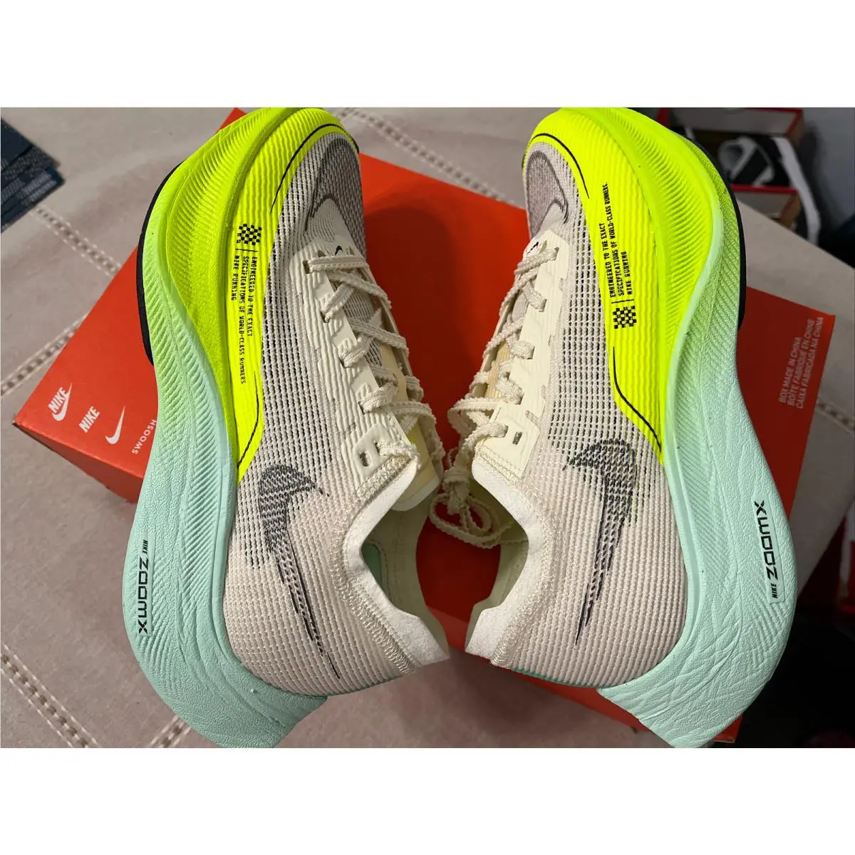 Nike shoes - Nike ZoomX Vaporfly Next - ZoomX Vaporfly Next - DV9431 100 - Coconut Milk Cave Purple 7