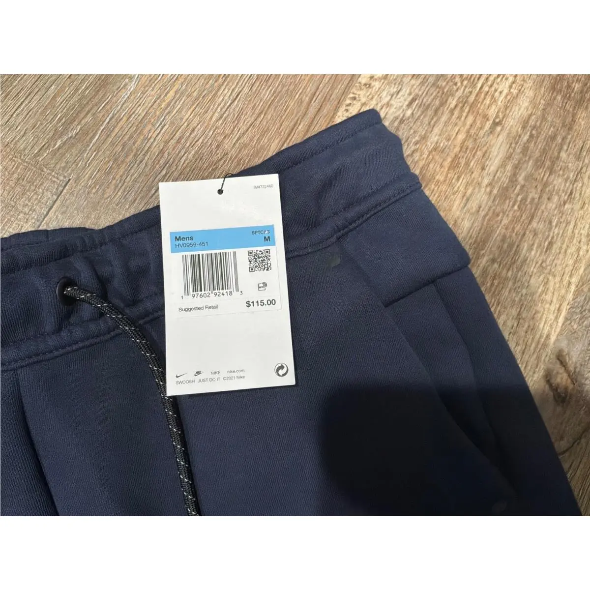 Nike clothing - Nike Tech Fleece Jogger - Tech Fleece Jogger - Blue (UPC: 197602924183) 2