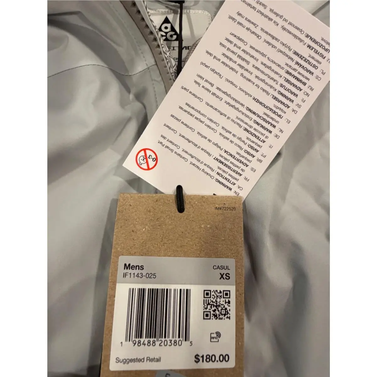 Nike clothing - Nike ACG Phantazma - ACG Phantazma - Gray (UPC: 198488203485) 5