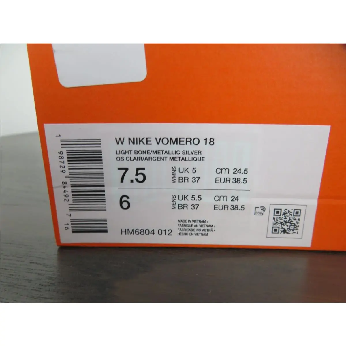 Nike shoes - Nike Vomero 18 - Vomero - Gray 8