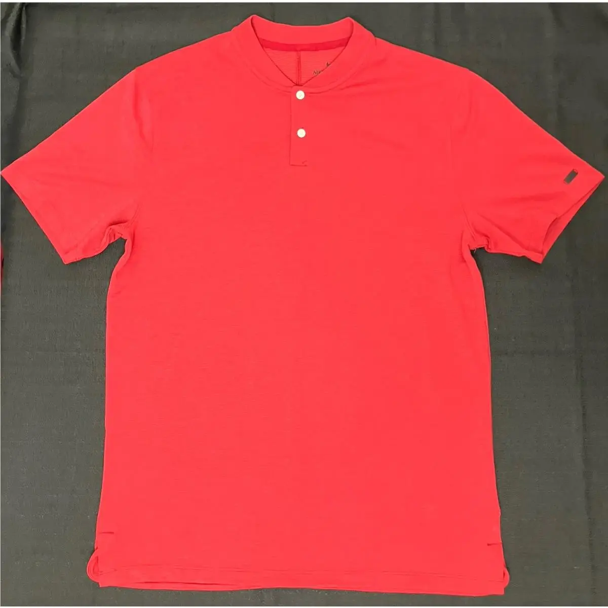 Nike clothing - TW Tiger Woods AeroReact Mock Blade Polo - Sunday Red Black 4