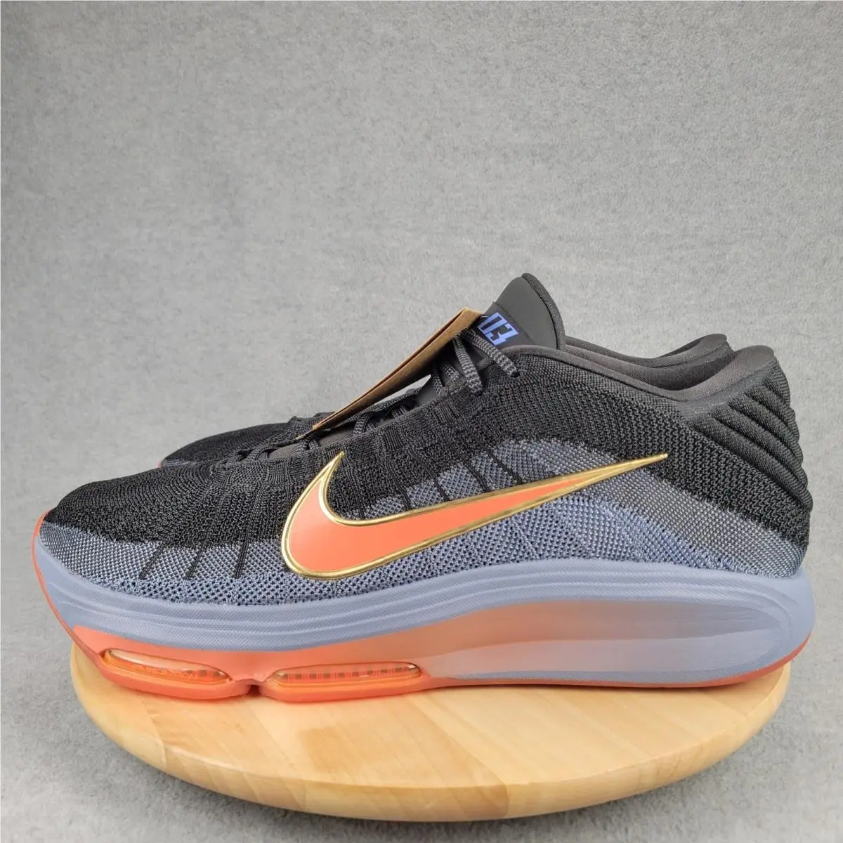 Air Zoom GT Hustle 3 Mens 21 Black Blue Orange Gold FV5953-001 Flyknit by Nike