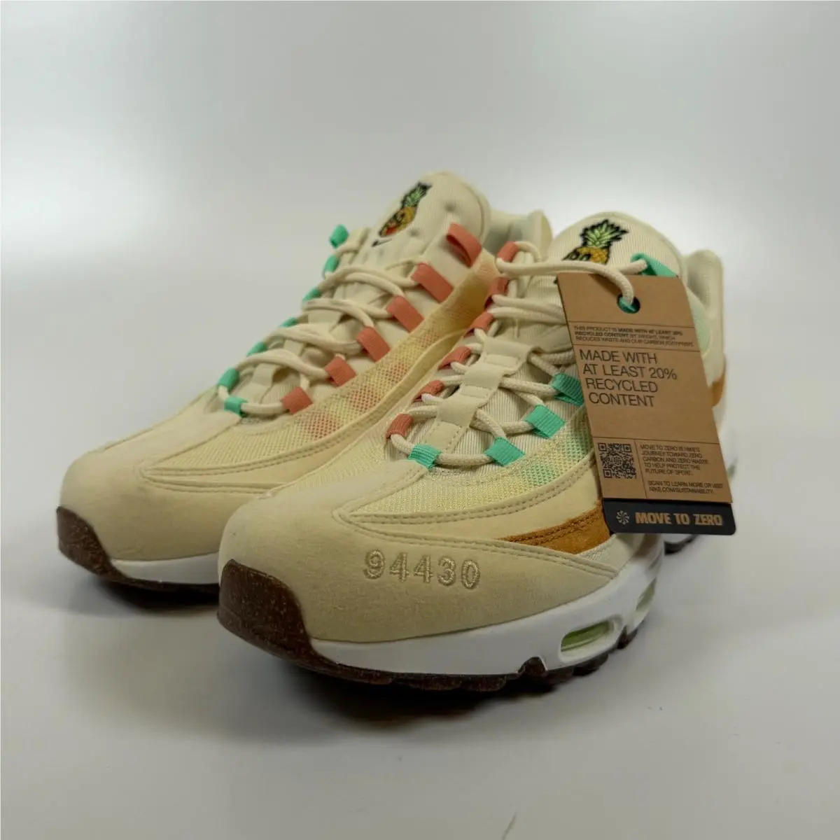 Air Max 95 Nrg Happy Pineapple Coconut Milk CZ0154-100 Mens Size 13 by Nike