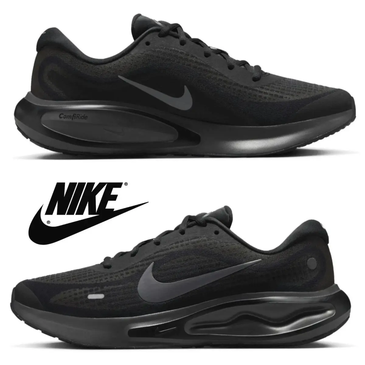 Nike shoes - Nike Journey Run - Journey Run - FN0228-009 - Black, Maufacturer: Med Ash/Black/Smoke Grey 5