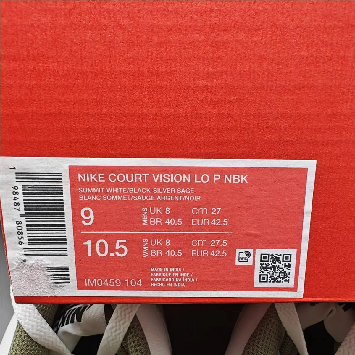 Nike shoes - Court Vision Low P NBK - White 10