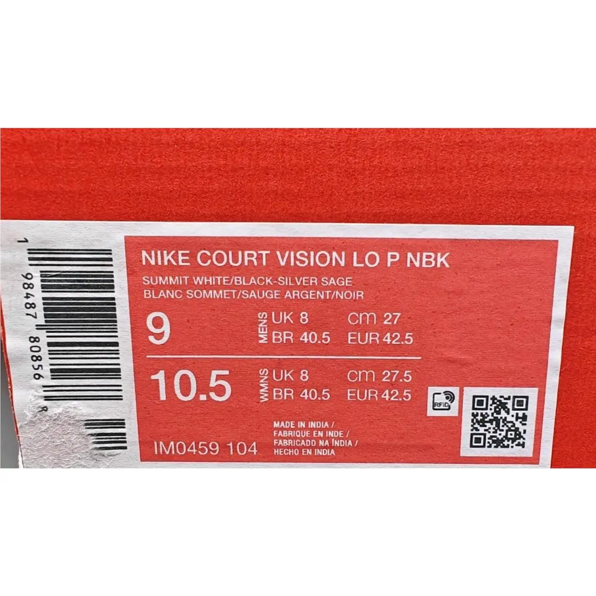 Nike shoes - Court Vision Low P NBK - White 7