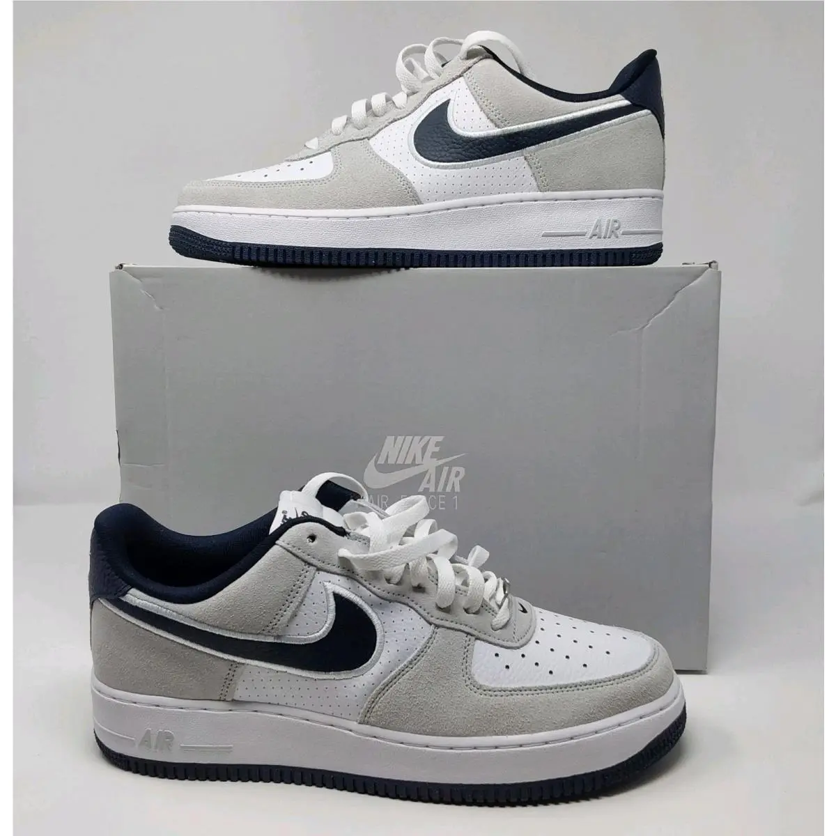 Air Force 1 `07 LV8 White Obsidian Pure Platinum Men`s Size 10 by Nike