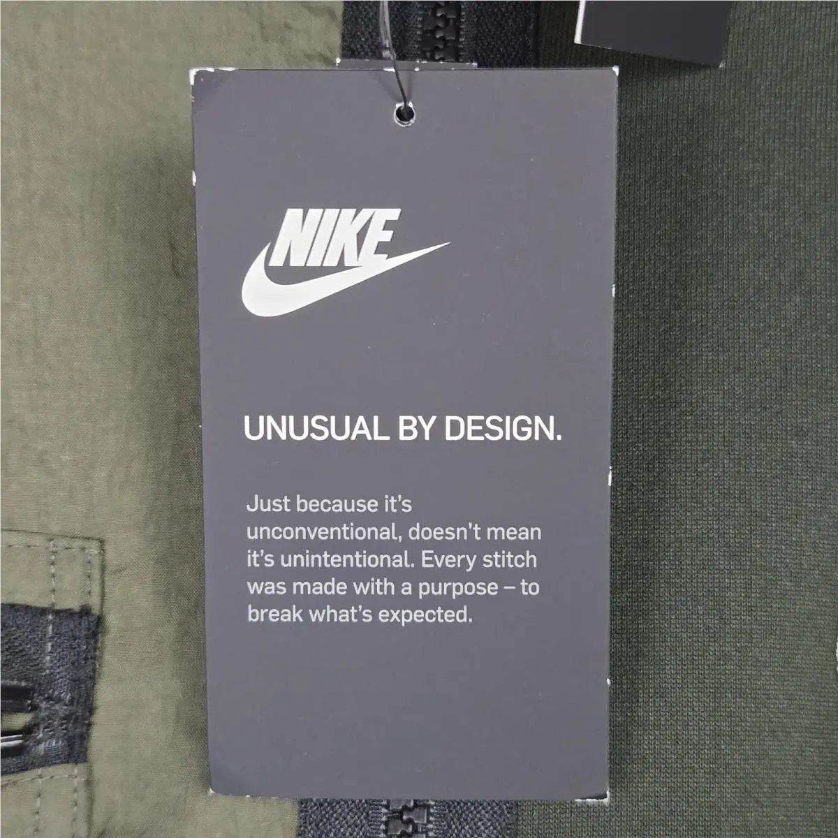 Nike clothing - golf casual long sleeve water wind long sleeve swoosh jacket windbreaker full zip men`s size dri-fit drifit nike basketball olive drab OD green 2019 deadstock NOS 2019 model - Green 3